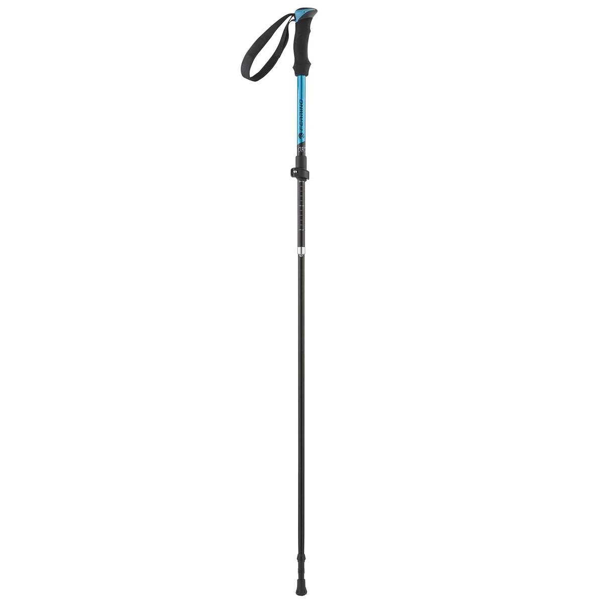 Ferrino Ortles, Bastoncini da Trekking Unisex Adulto, Azzurro, 115-135 cm-Piegato 40 cm