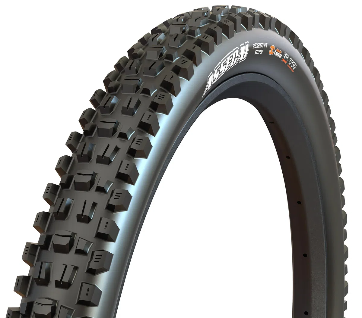 Maxxis Assegai 2.50 WT Folding Dual Compound EXO/TR Tyre - Black