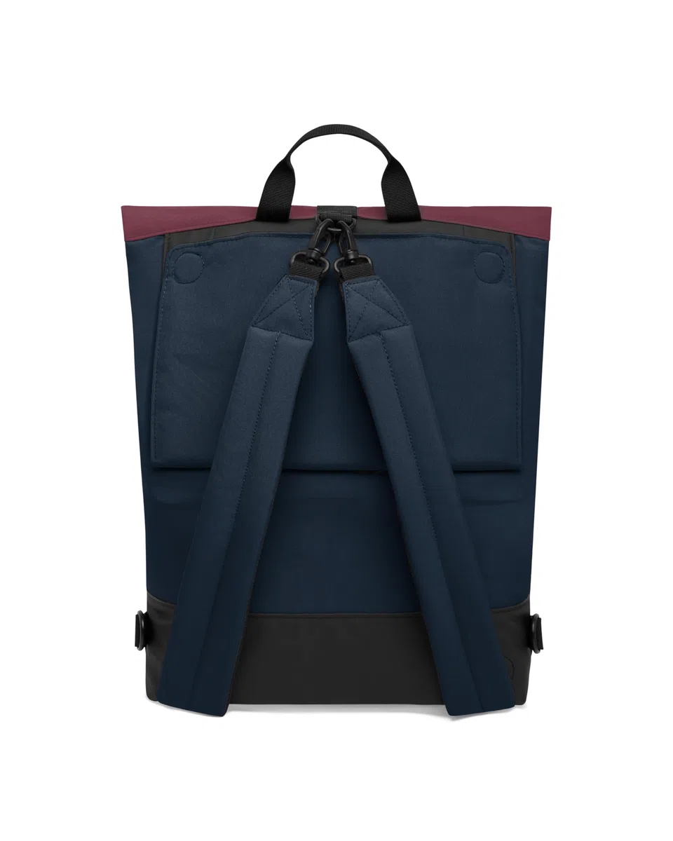 LARKSON Borse Bici Posteriore Laterali Blu Rosso - Tammo Bike - Zaino e Borsa Laterale 2 in 1 per la Bici, Realizzati con Materiale Riciclato - Idrorepellente