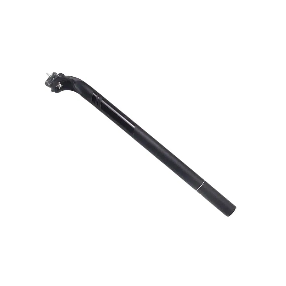 Reggisella Reggisella in Fibra di Carbonio Nero Opaco 27,2/30,8/31,6 mm MTB/Bici da Strada Lunghezza reggisella 350/400 mm Tubo Sella Parti Bici Reggisella Ammortizzato(27.2x400mm)