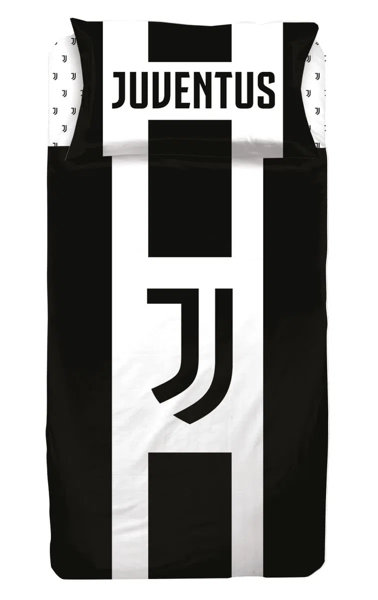 Juventus Biancheria da Letto per Ragazzi, con Logo 135 x 200 cm
