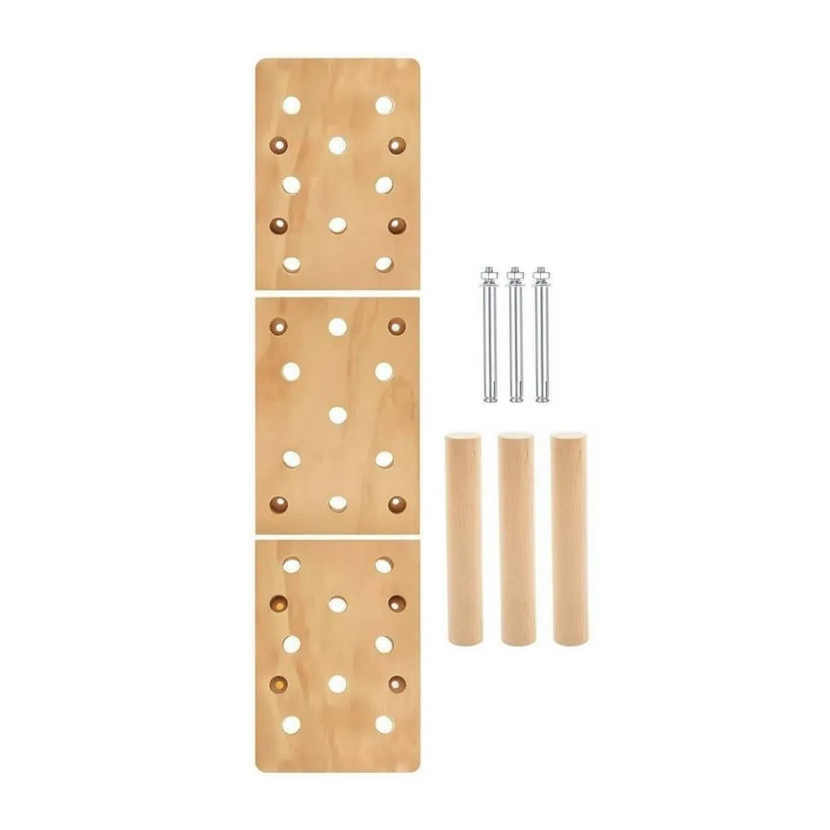 Climbing Board Tavola da Allenamento Arrampicata in Legno Multistrato Maniglie Compatta Parete Resistente Adatta a Giovani Appassionati di Fitness Spazi Ristretti Palestra Privata