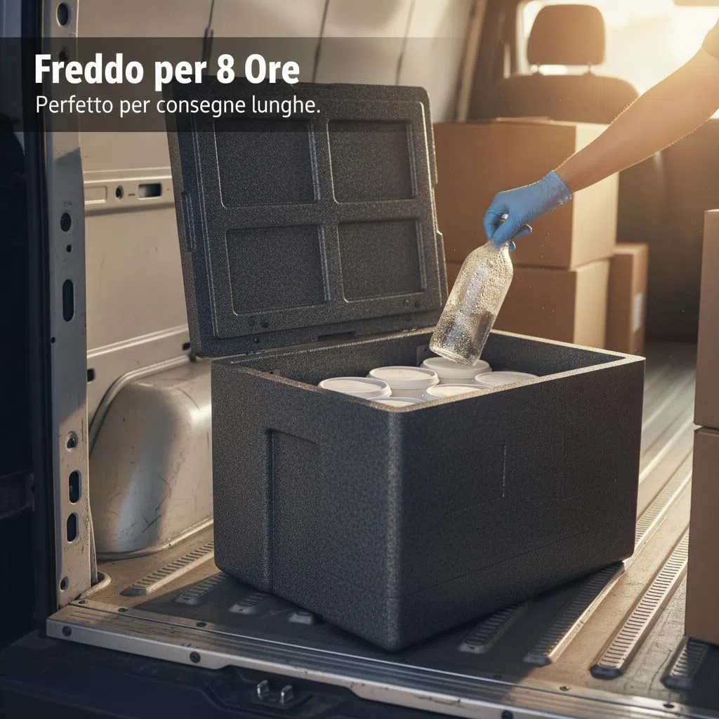 Contenitore Professionale per Trasporto Alimenti, Contenitore Isotermico Robusto per Trasporto Alimenti, uso domestico, Style 3