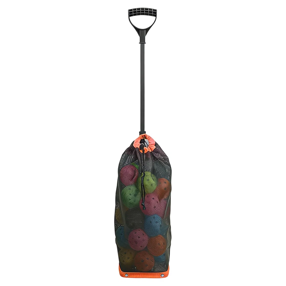 Generisch Raccoglitore con manico telescopico, cestino per raccogliere palline, leggero e portatile, capacità circa 36 palline, ideale per donne, uomini, adolescenti e