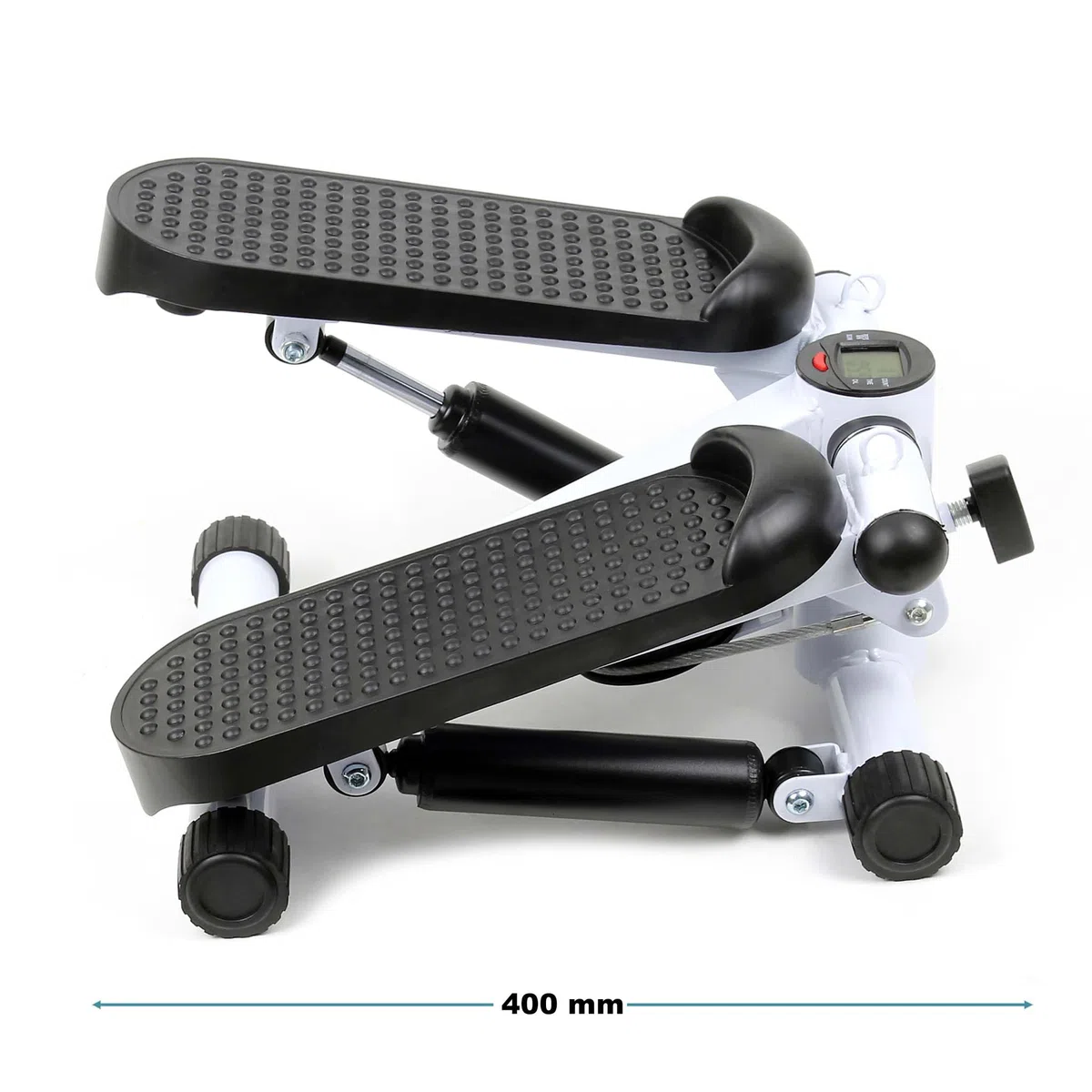 Wiltec LUXTRI Stepper 41x30x18cm con Computer per Allenamento Fitness Gambe & Glutei Ministepper Elastici