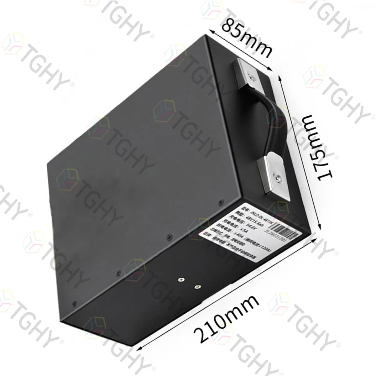 TGHY Transpallet Elettrico con Batteria LiFePO4 da 48 V | Scheda BMS integrata Maniglia portatile per carrelli elevatori manuali e per il carico e scarico di camion