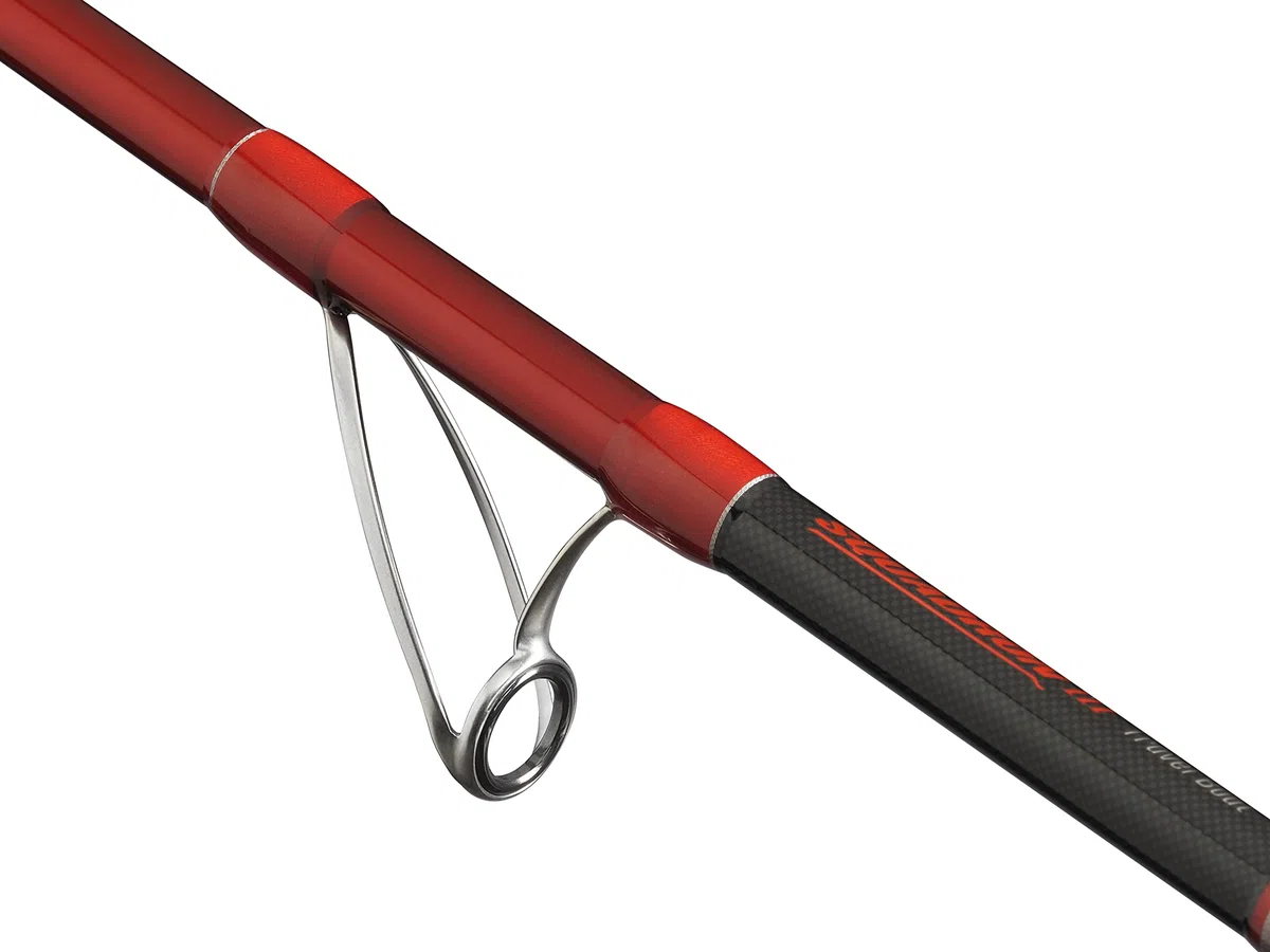 PENN Squadron III - Canna da viaggio per barca in acqua salata, ad alto modulo in carbonio 24T, componenti a prova di acqua salata, ideale per merluzzo, merluzzo, merluzzo, halibut e altro, rosso