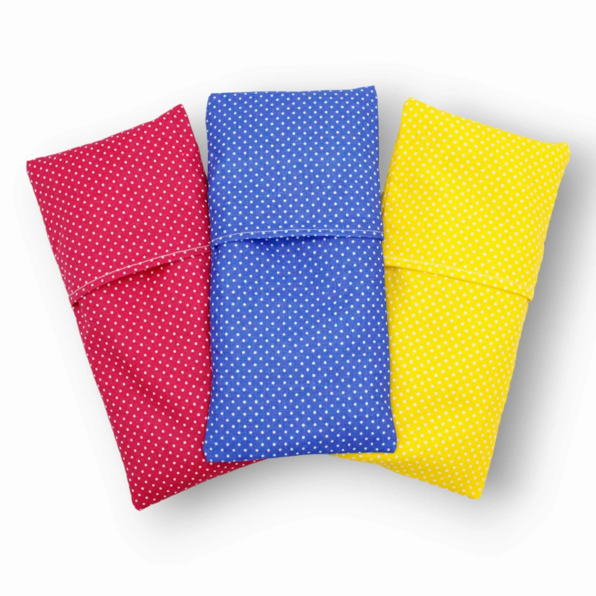 Cuscino per gli occhi "Pack 6 - colours" (contiene 6 interni e 6 fodere lavabili) | Semi di lavanda e riso | Yoga, Meditazione, rilassamento, riposo oculare.