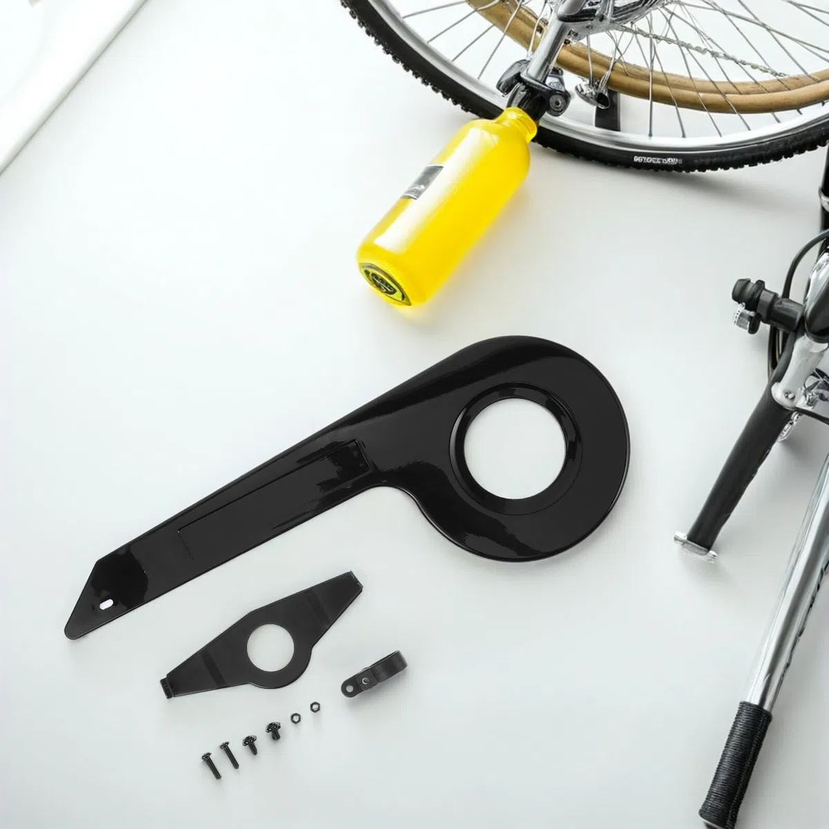 ERINGOGO Protezione Catena Bici in Plastica Leggera Copertura per Corona 32-36t Protezione Pignone Anteriore Resistente per Mountain Bike e Bici da Strada Sicurezza e Manutenzione