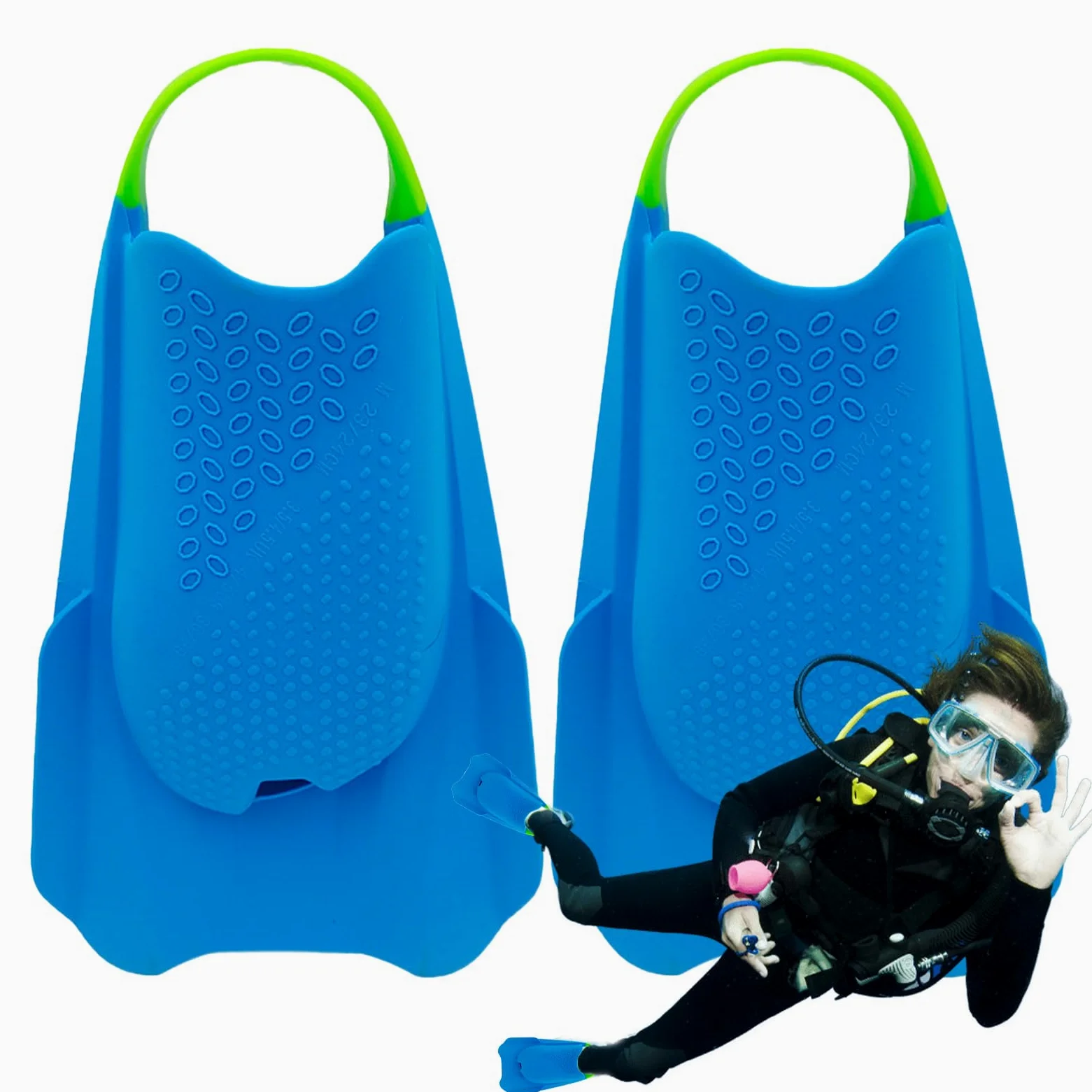 Pinne da nuoto | Pinne corte e portatili in silicone, infradito leggere per immersioni, adatte per uomini e donne per l'uso in piscina, in mare, immersioni, snorkeling, nuoto e allenamento