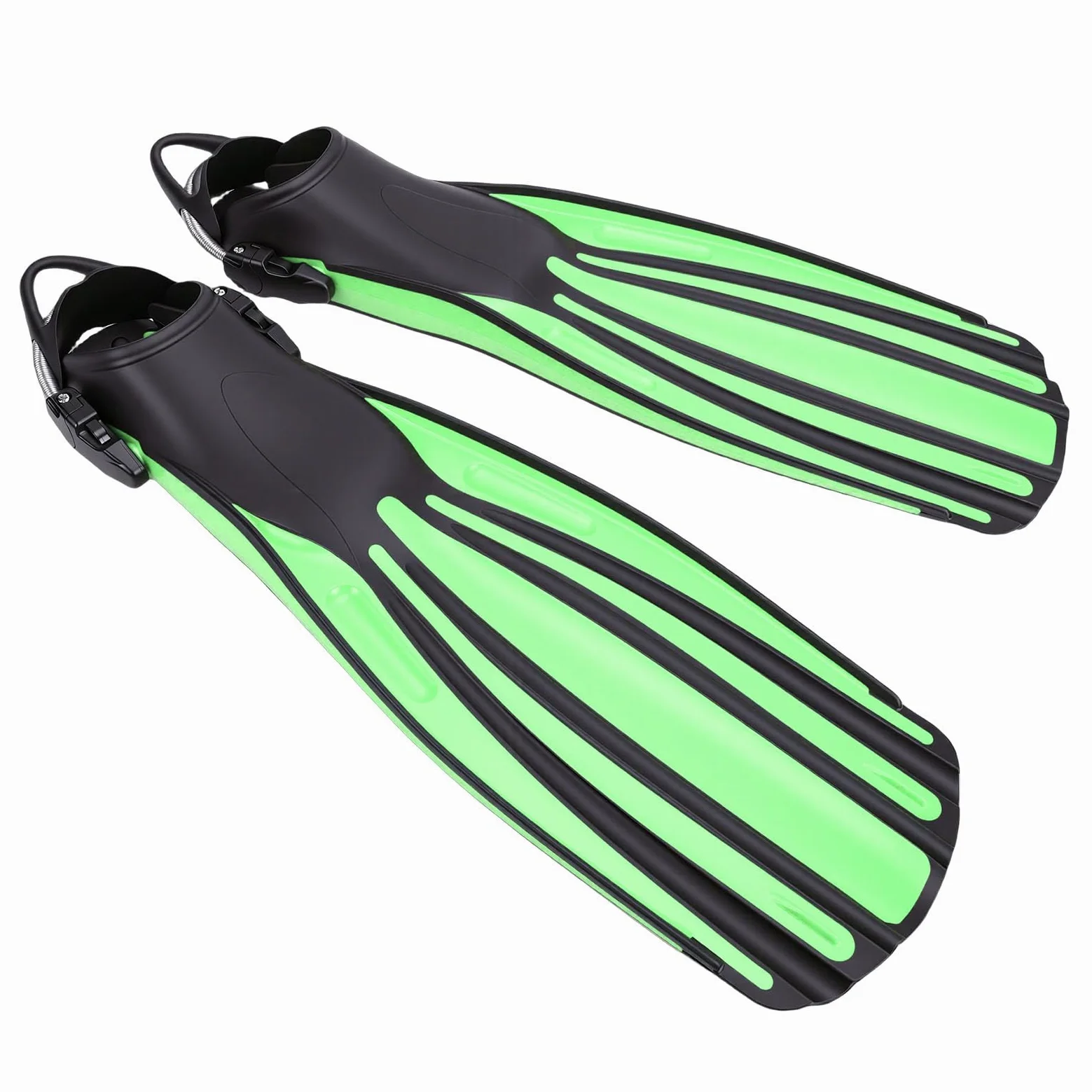 Tonysa Pinne per Immersione per Snorkeling Subacqueo, Pinne per Nuoto con Tallone Aperto Regolabili con Design Senza Cuciture, a Lama Corta Materiale TPR per Adulti con Borsa da Viaggio