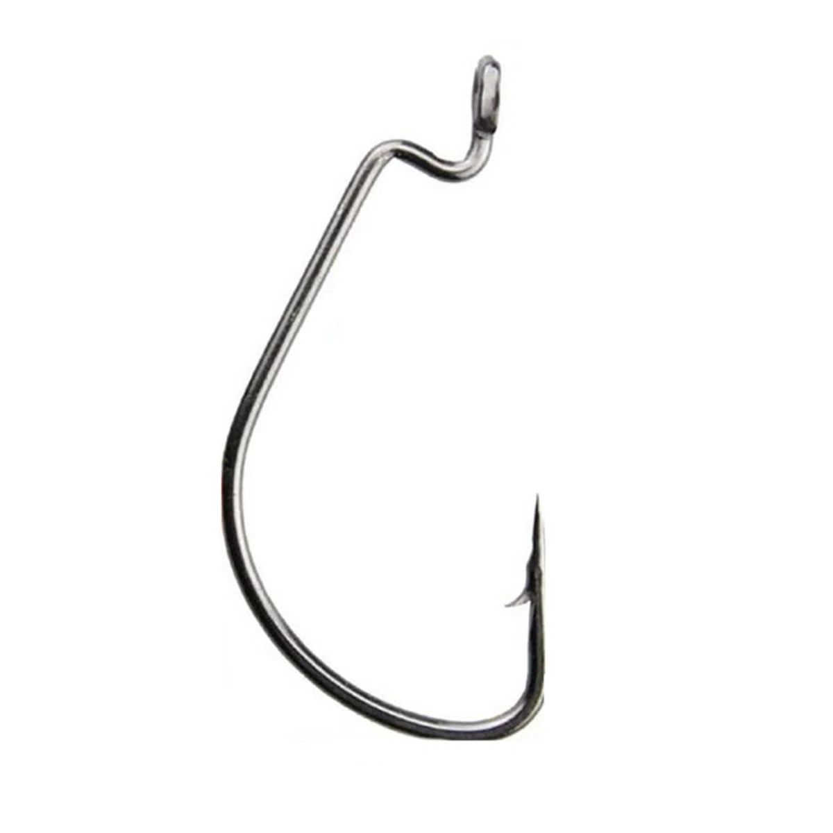 Amo da Pesca 20 Pezzi Ganci da Pesca Larga Ganci da Pesca Jig Grand Big Bass Hook Black High Carbon Acciaio Acciaio a manovella Gancio for la Pesca da Pesca Morbida Ami da Pesca Mare