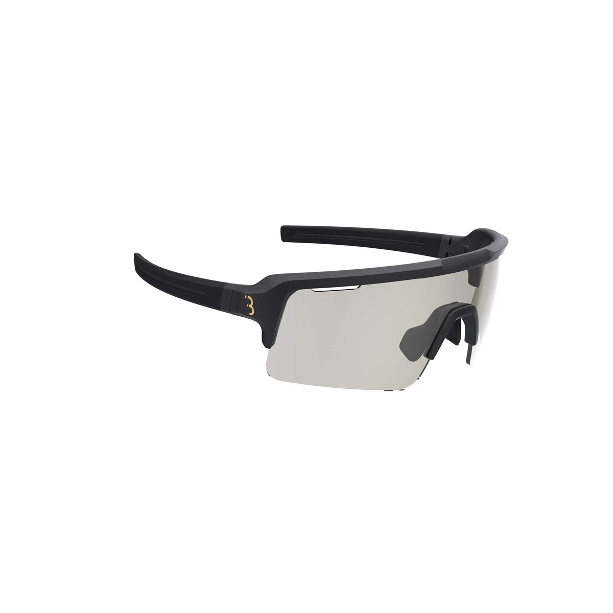 BBB Cycling Occhiali Con Lenti Fotocromatiche Semi Piatte Infrangibili Occhiali Da Sole Uv Con Montatura Sportiva Protezione Per La Guida In Bicicletta Unisex Nero Opaco Fuse PH BSG-65PH