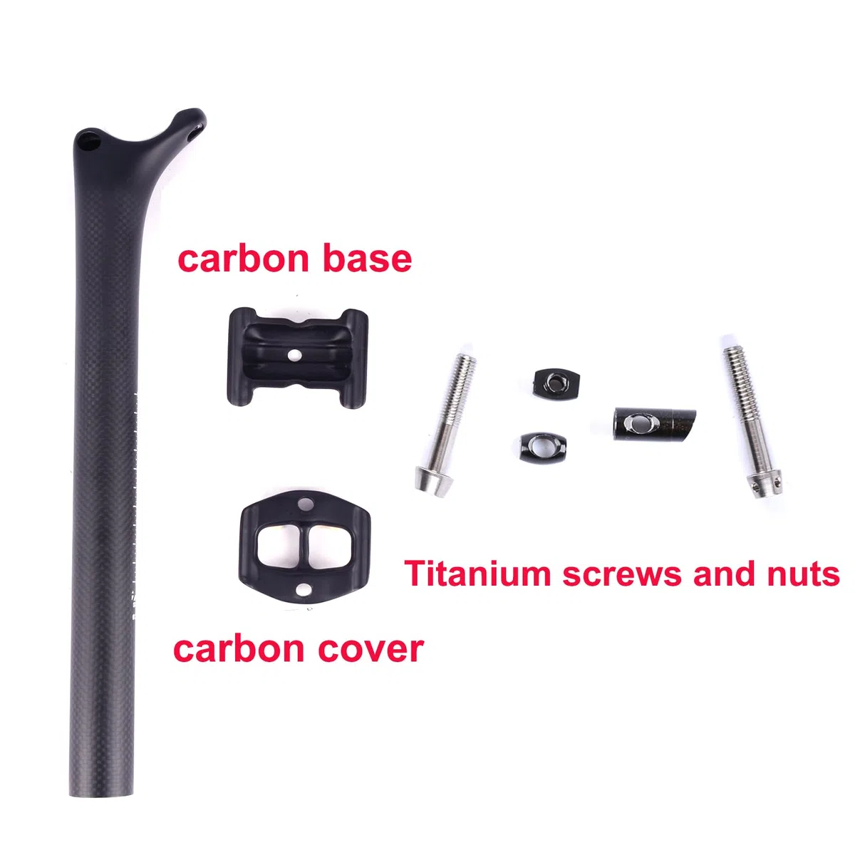 3k Fibra di Carbonio Lucida 27.2/31.6mm*350/400mm Reggisella per Bici da Ciclismo Mountain / Road Bike BMX