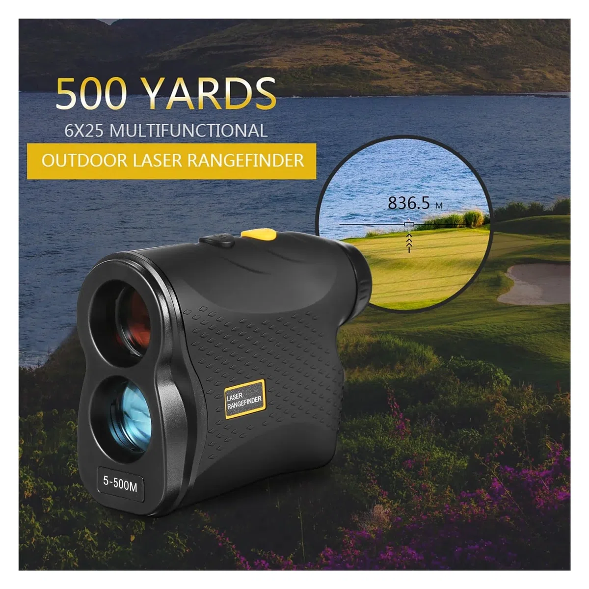 Binocolo, Telemetro da Golf 500M / 600M / 900M, misuratore di Distanza, misuratore di velocità, telemetro Digitale for la Caccia, telescopio monoculare,per l'osservazione degli Uccelli