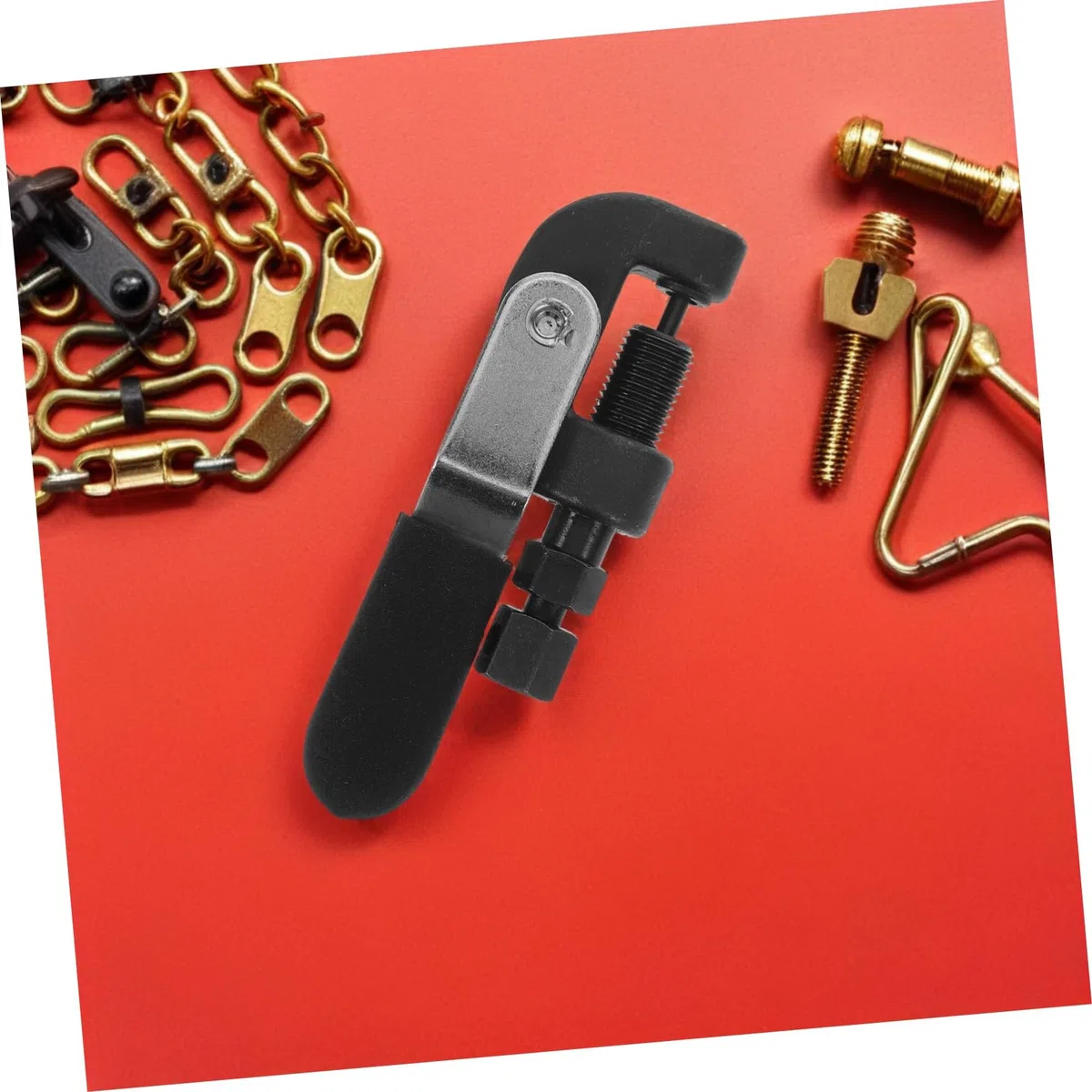 BESTYASH Utensile per Rompere Catena Rulli Rompicatena per Motociclette e Biciclette Strumento per Rimozione Maglie e Rivettatura Catena