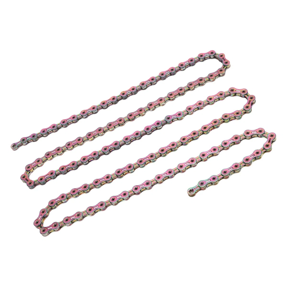Catena per bici a 9 velocità Acciaio al carbonio Resistente all'usura Stabile Sicuro Catena per bicicletta elettrolitica colorata Accessori di ricambio per cambio fluido e