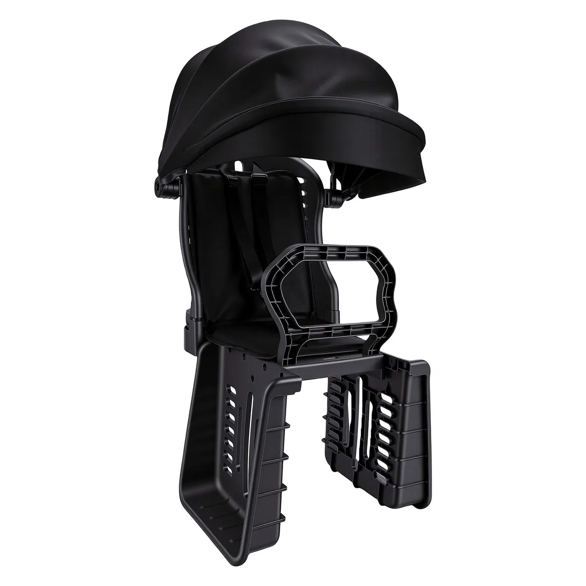 Alomejor Seggiolino Posteriore per Bicicletta, Sedile Bici con Parasole e | Telaio in PP di Alta qualità, Schienale Ventilato, 100 Kg, per Bici Standard e