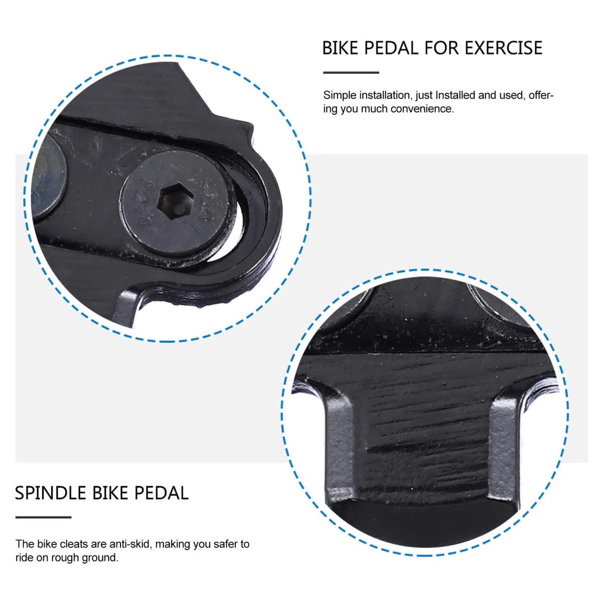 BESPORTBLE 2 Paia Di Tacchetti Per Biciclette Tacchetti Per Bici Stecca Tacchetto Per Mountain Bike Copri Tacchetti Per Bicicletta Calpestabili Pedale Della Bici Tacchetti Per Mtb Tacchetto