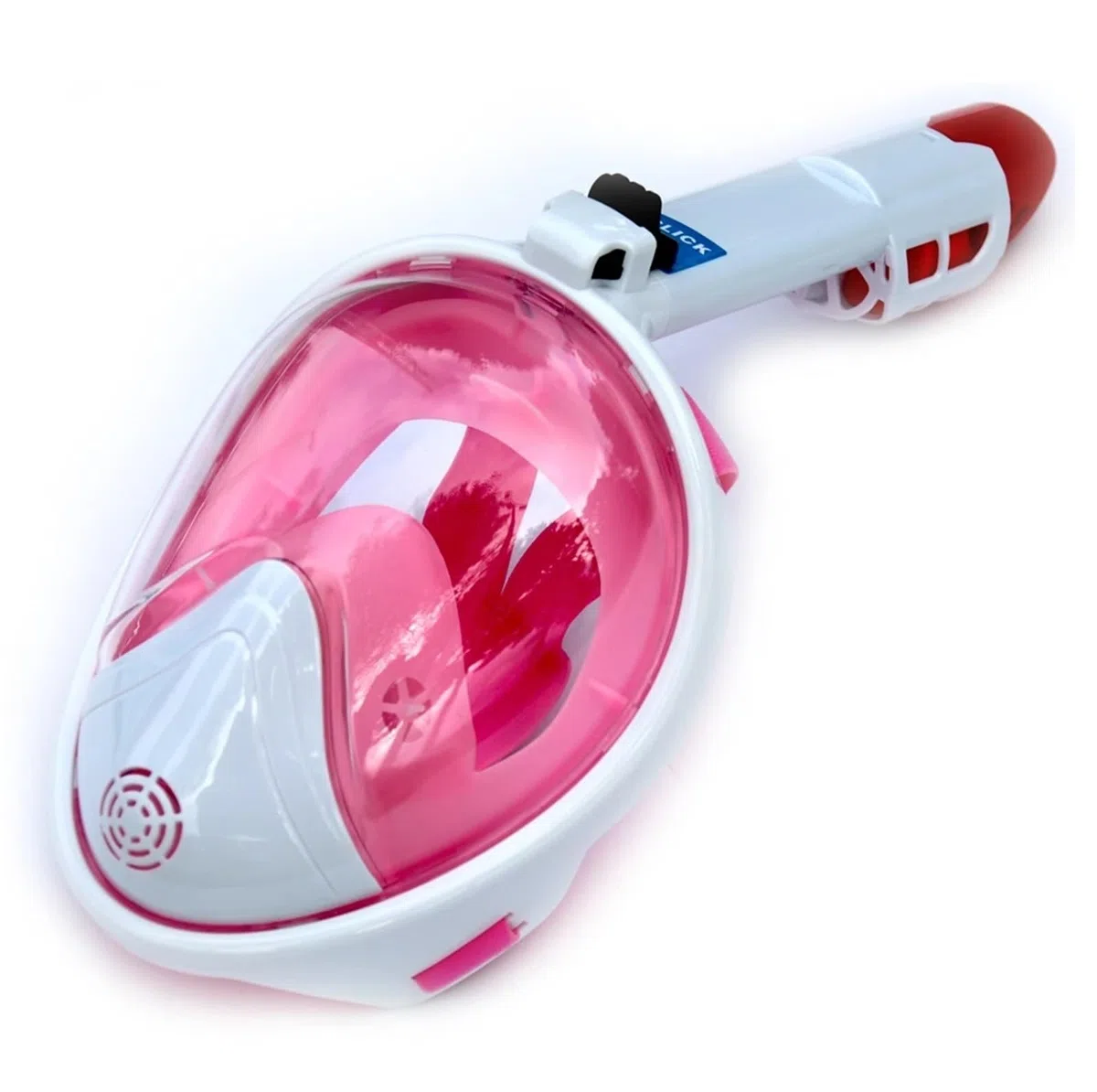 Maschera Maschere da Snorkeling integrali con Vista panoramica, antiappannamento e antiperdita, per Nuoto, Snorkeling, subacquee Snorkeling Mask(Regular- Pink,L/XL)