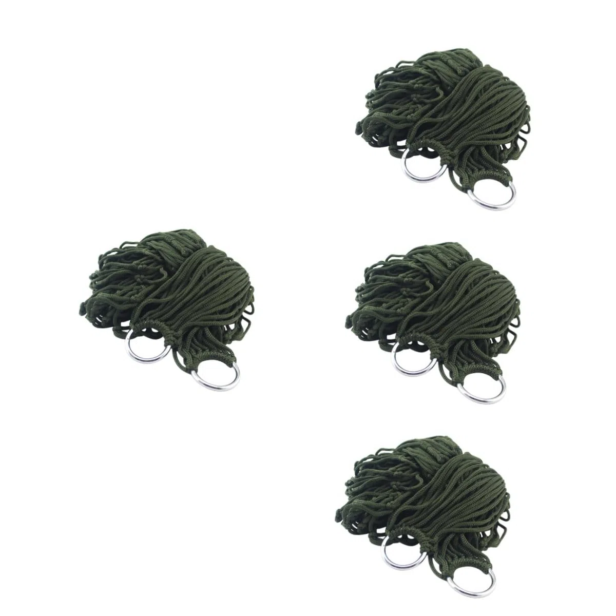 BESPORTBLE 4pezzi Hammock Portatile Nylon Resistente Letto Sospeso per attività Outdoor per Campeggio Escursionismo e Relax Giardino