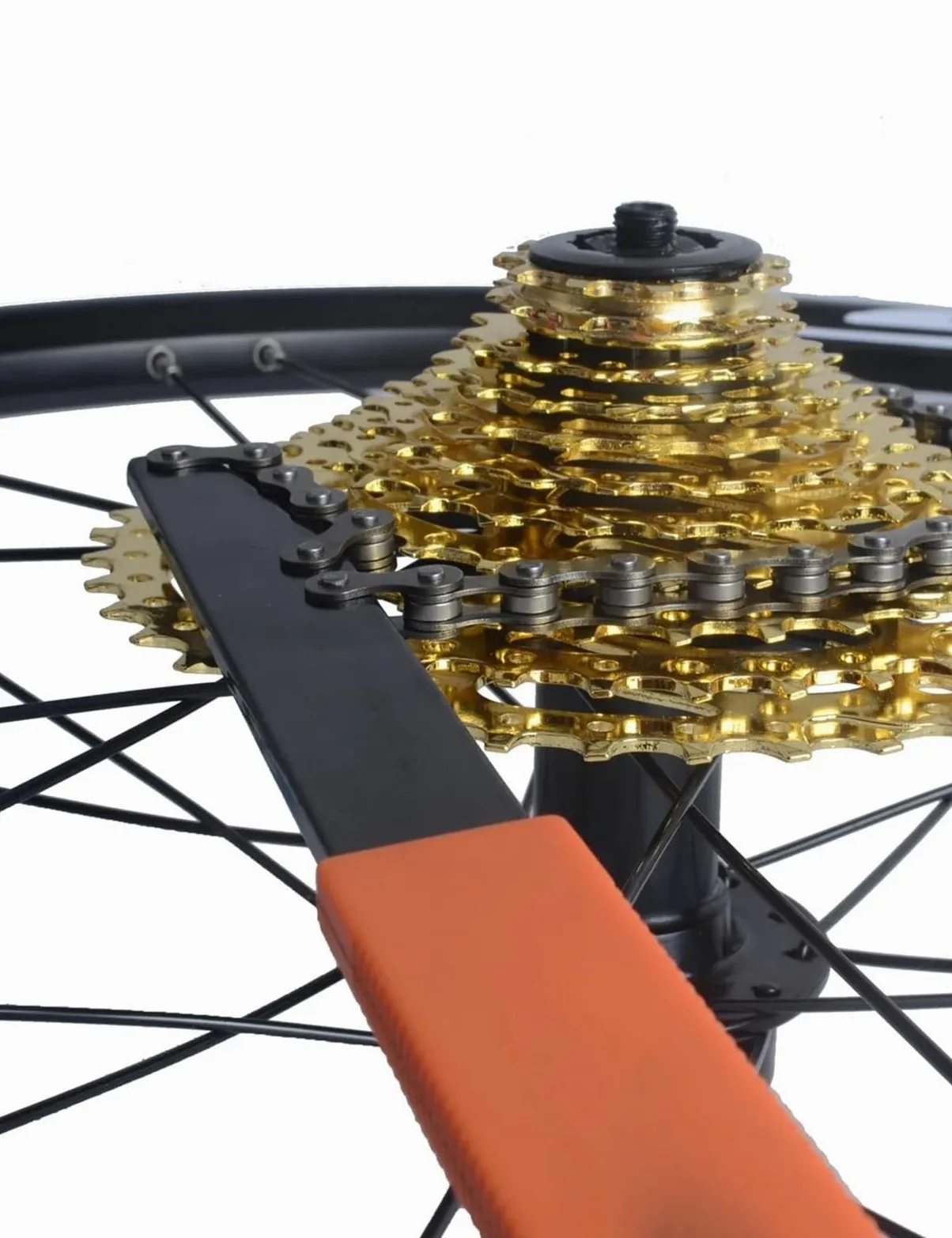 2-5 PZ Strumento di rimozione cassetta antiscivolo Premium con catena frusta pignone per bicicletta ruota libera montagna