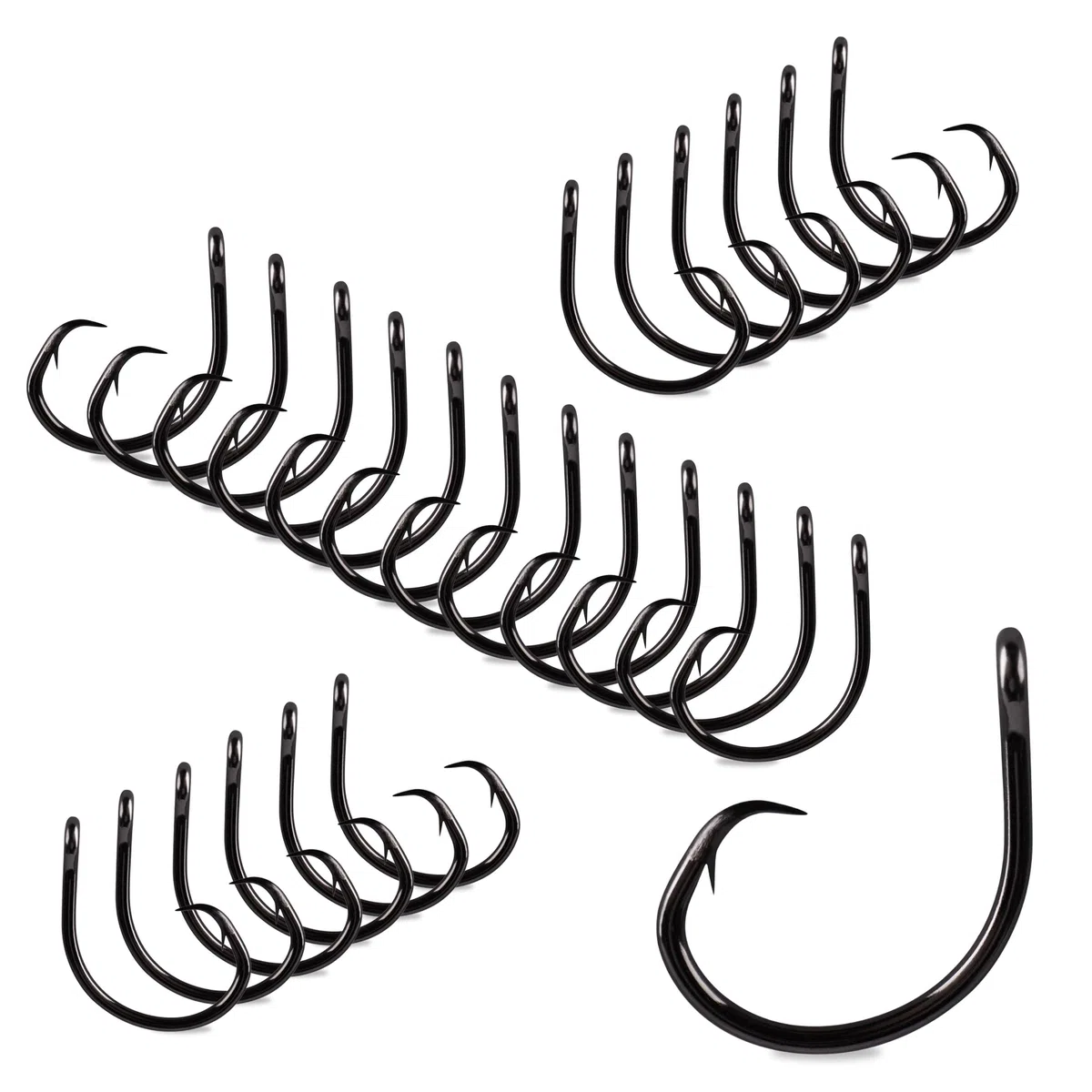 Mustad Demon Perfect Circle Hooks, in linea