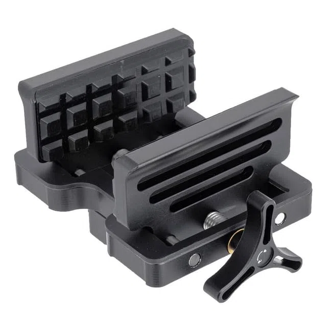 Arca-Swiss Testa Morsa porta fucile per treppiede 1/4" & 3/8" Supporto da tiro, Testina universale morsetto carabina per bastoni e treppiedi