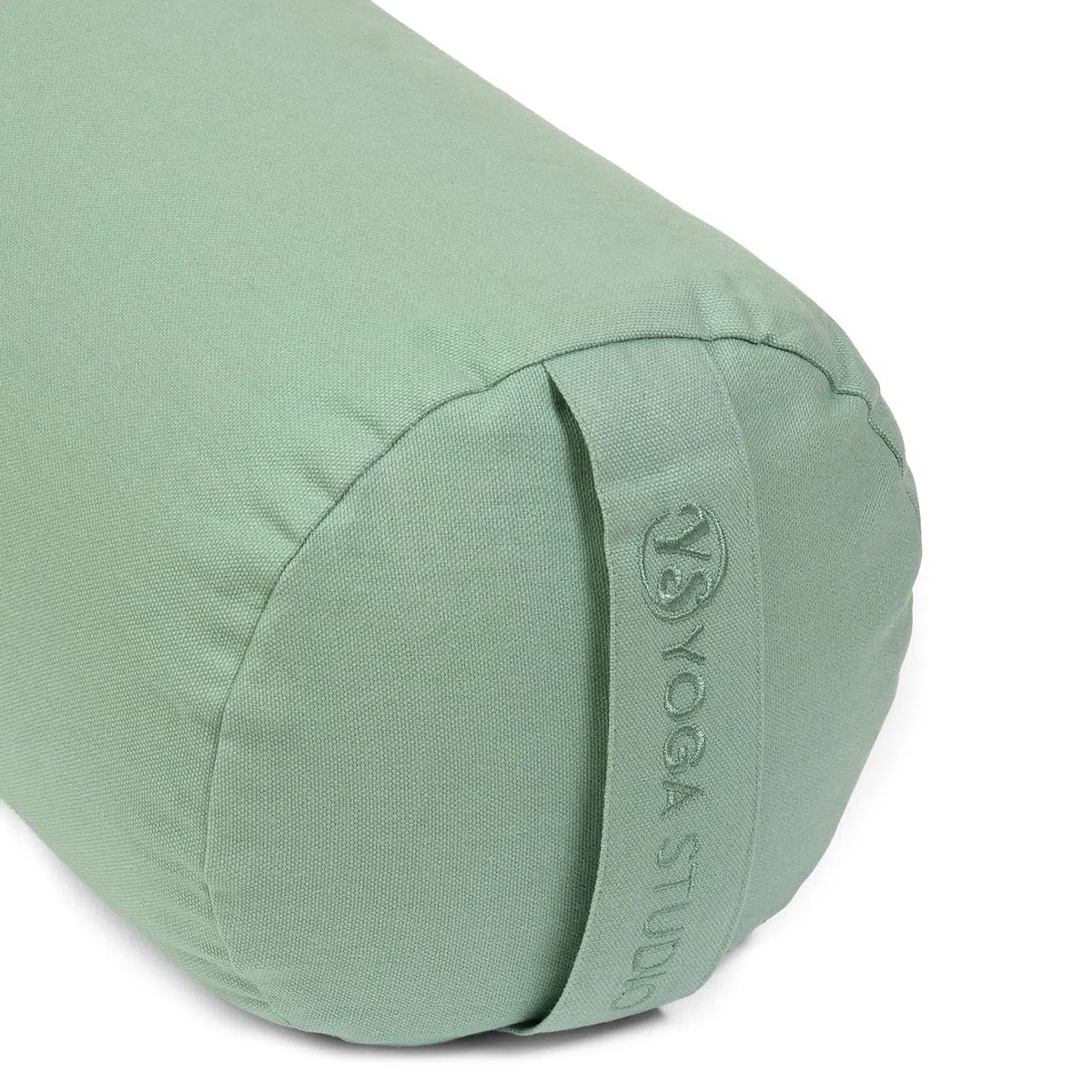 Yoga Studio Lotus - Cuscino in cotone con cerniera YKK, 23 x 61 cm, colore: grano saraceno biologico