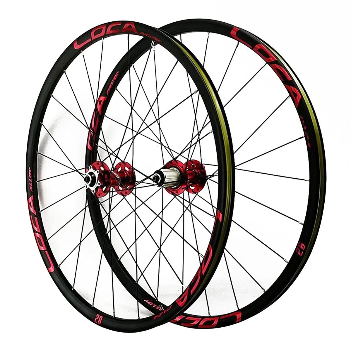 ZFF Bicicletta da Montagna Ruote 26/27.5/29 Pollici Freni A Disco Doppio Muro Cerchio MTB Ruote di Montagna Rilascio Rapido per 7/8/9/10/11/12 velocità Cassetta Ruota Libera