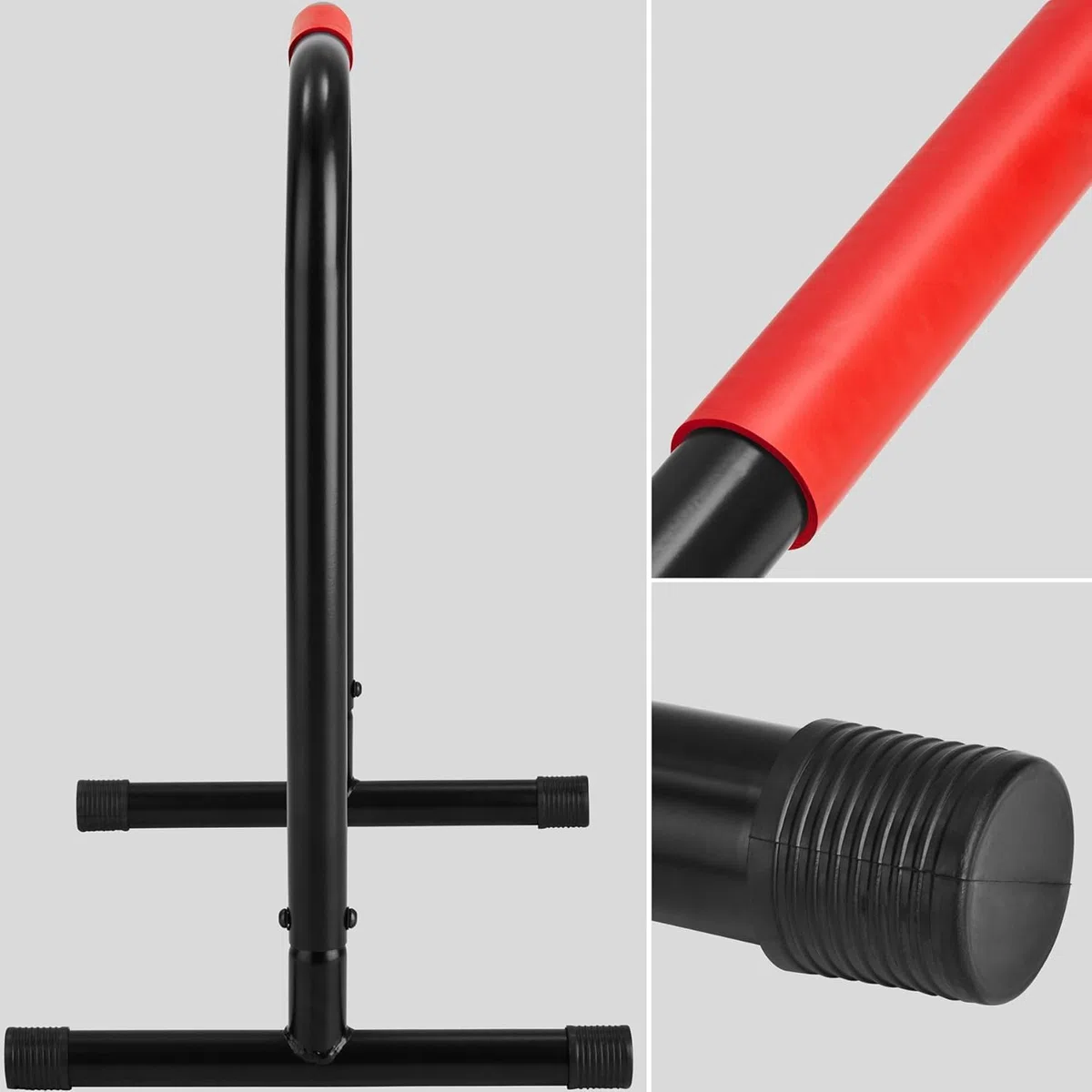 Barre Parallele Unisex Adulto, Nero Rosso, Taglia Unica