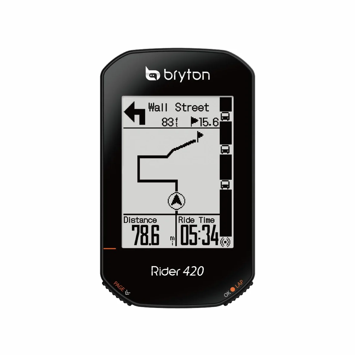 Bryton, Fanalino Posteriore Gardia R300 con Radar retrovisore Unisex Adulto, Nero, Unica & 420E Rider, Nero, 83.9x49.9x16.9