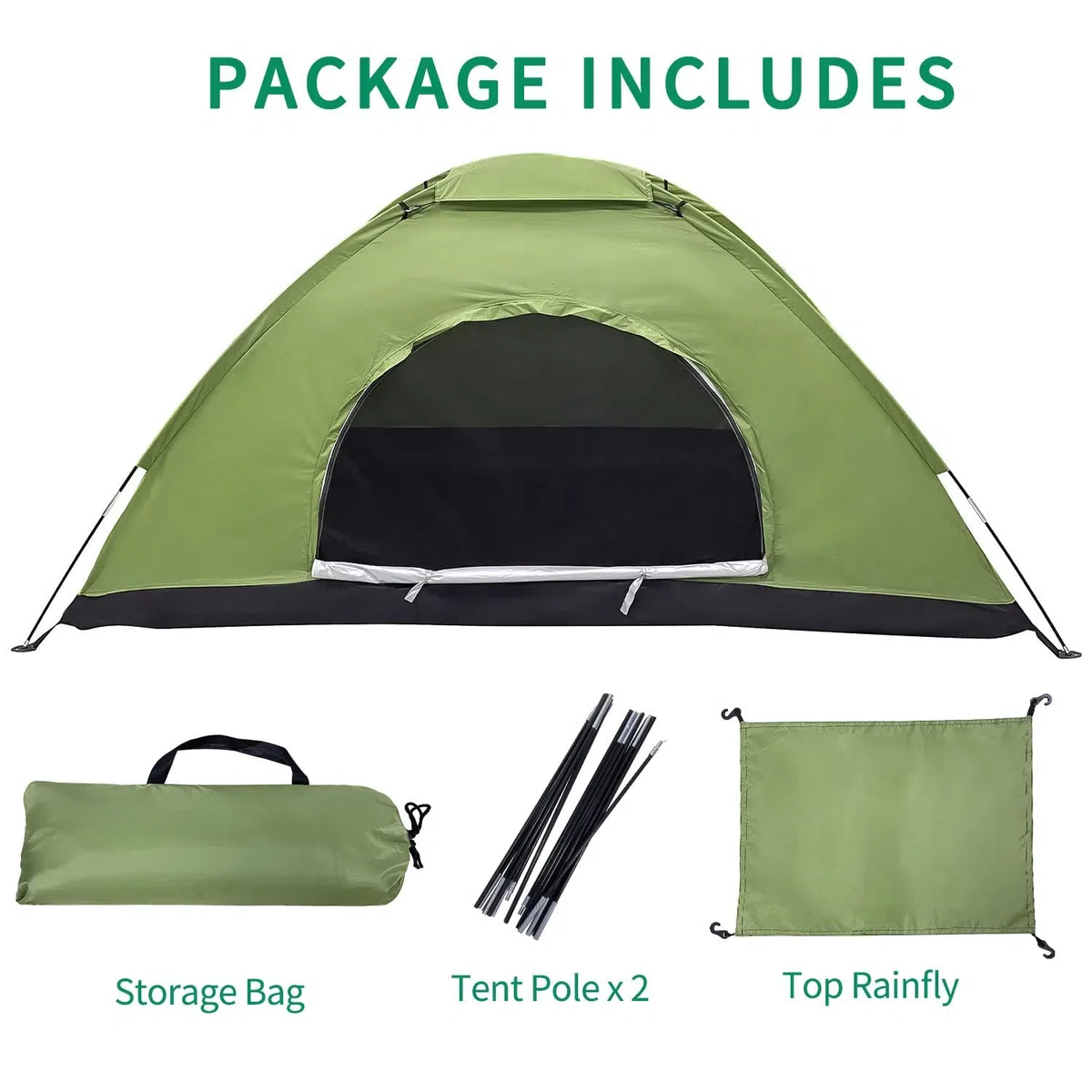 Tenda Campeggio 2 Posti, Impermeabile Ultraleggera Tenda da Campeggio, Facile da Installare, dimensioni ridotte, per esterni, ciclismo, trekking