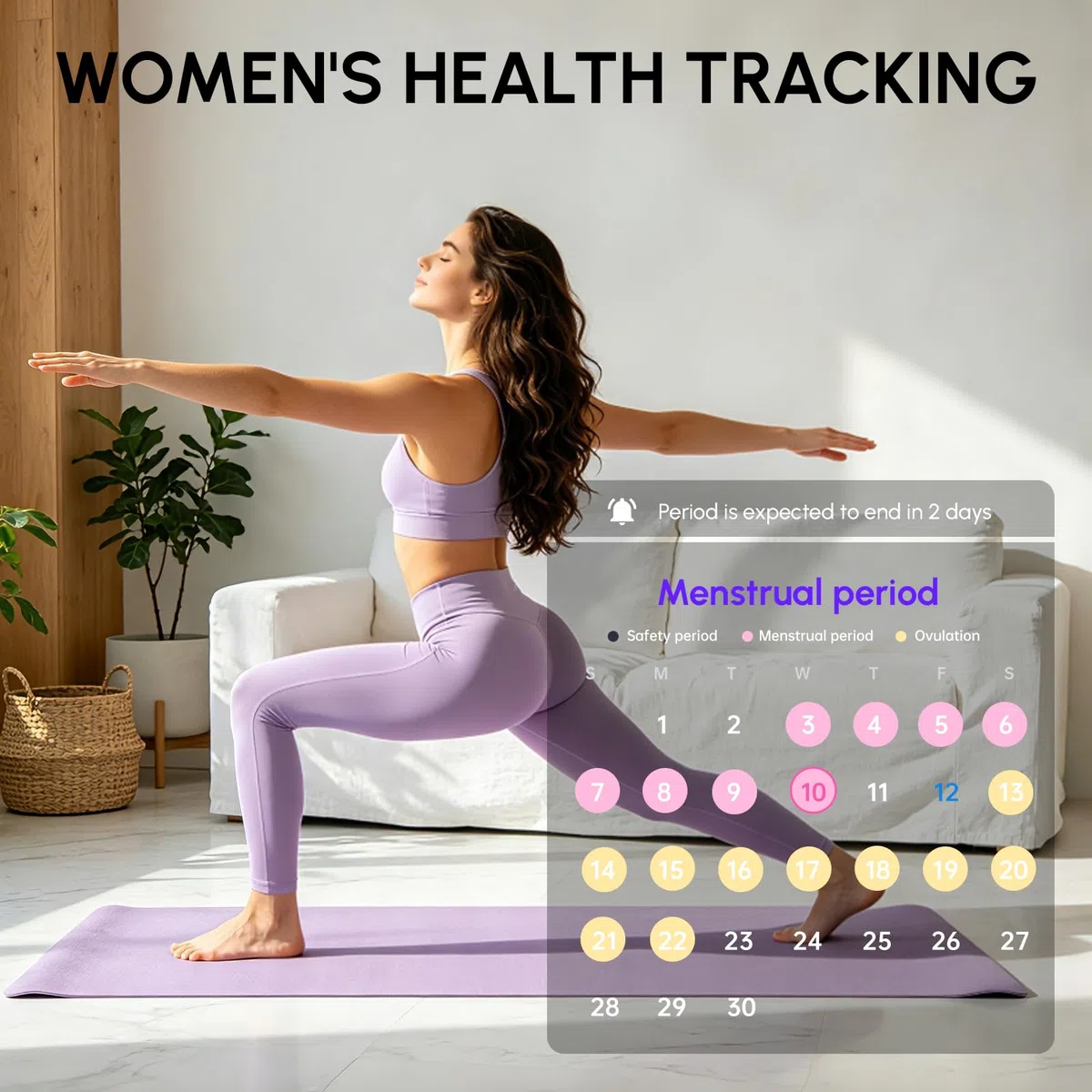 Monitoraggio dell'attività senza schermo con monitoraggio del sonno, monitoraggio del ciclo mestruale, frequenza cardiaca e SpO2, impermeabile IP68, batteria 30 giorni, regalo