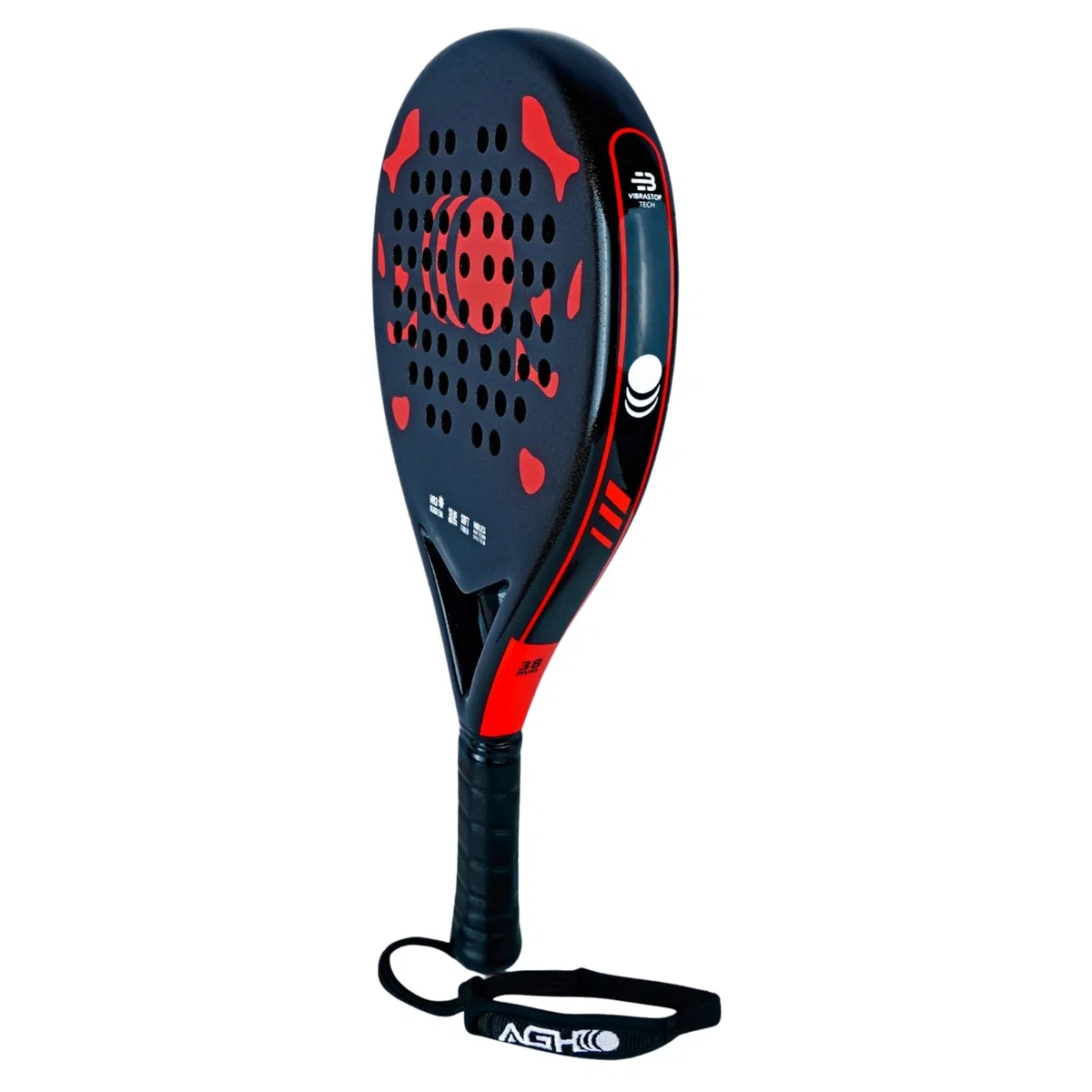 Racchetta da padel, telaio leggero in fibra di vetro e nucleo in EVA, racchetta da padel ad alta aderenza con borsa per il trasporto, per principianti e giocatori intermedi