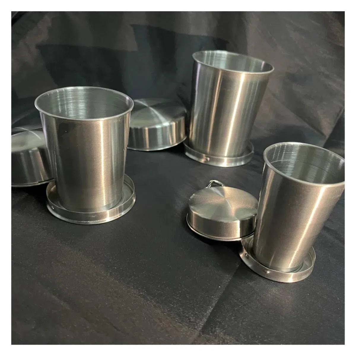 Bicchiere Acciaio Inox Pieghevole Tazza pieghevole in acciaio inossidabile | Tazza da caffè pieghevole portatile da viaggio all'aperto