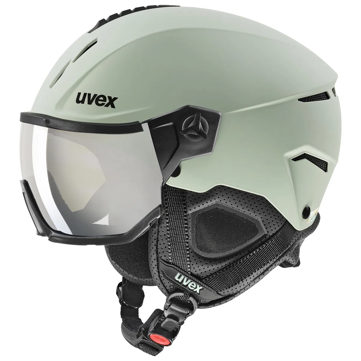 uvex instinct visor, casco da sci Unisex adulto, oxid green matt, 56-58 cm