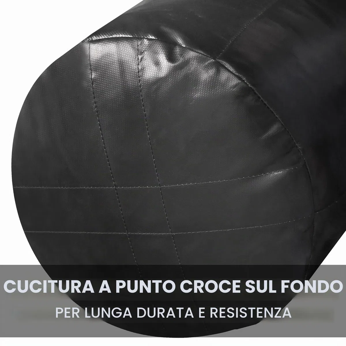 Mytra Fusion Uppercut Punching Bag, Sacco da Boxe Vuoto da 4 Piedi, sacco boxe Pesante per Boxe, MMA, Arti Marziali e sacco kick boxing per i pugni (Nero)