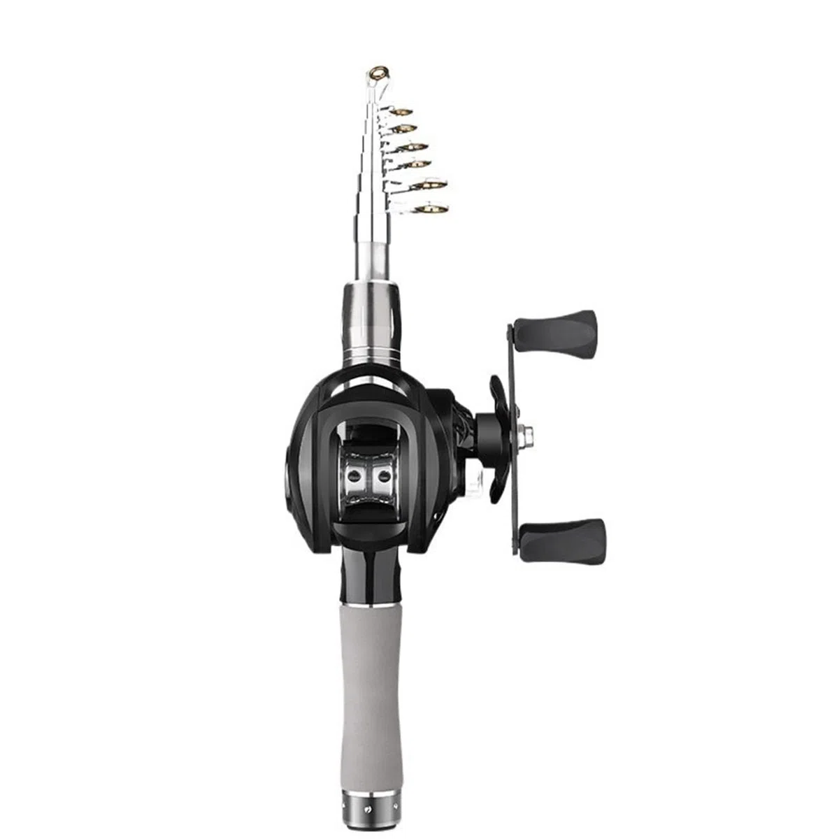 Canna da Pesca Asta telescopica con Canna Lunga, Attrezzatura da Pesca in Mare da Lancio Portatile | Adatto for la pesca su roccia e la pesca dalla barca in acqua salata(Piccolo)