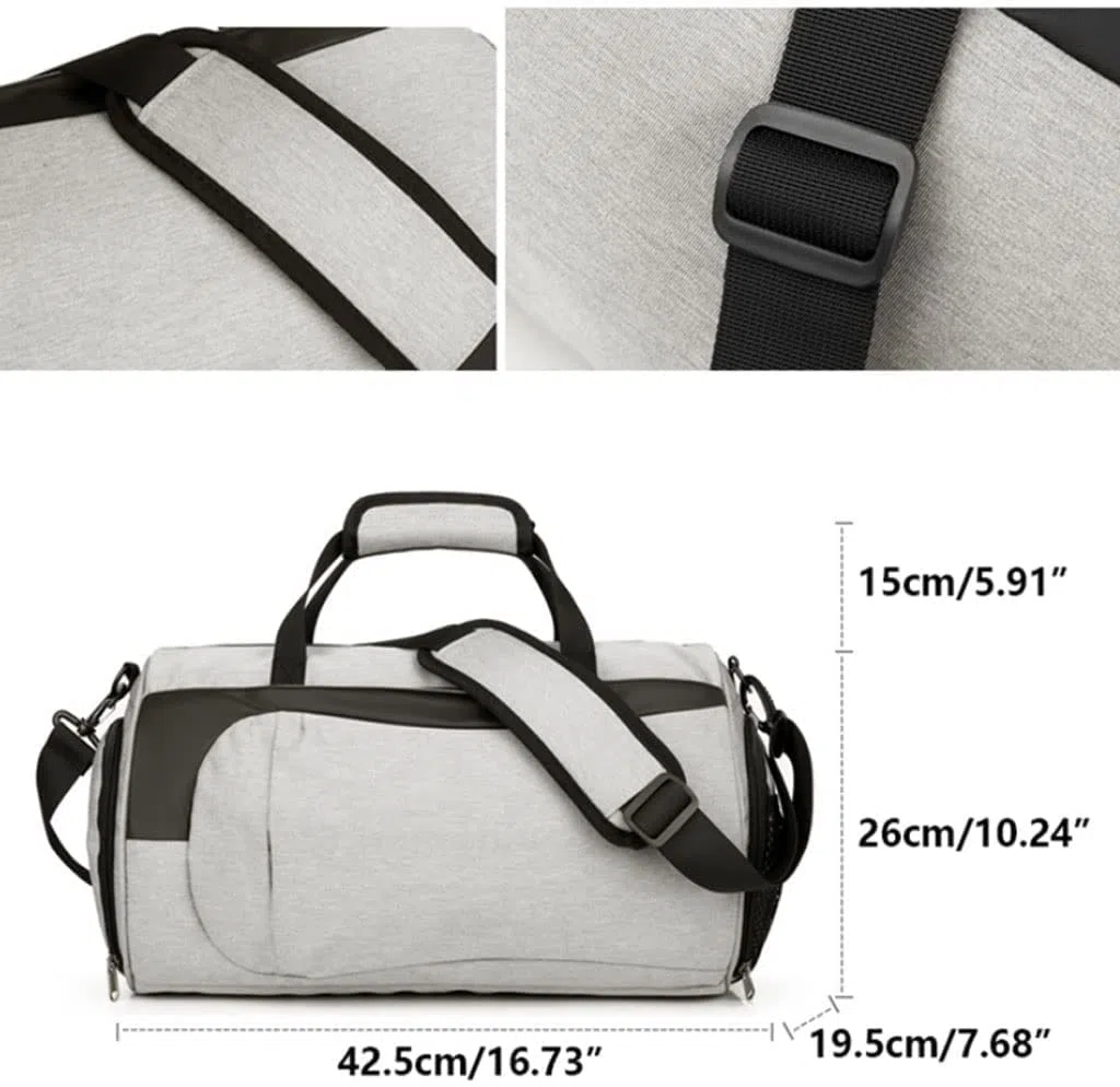 Borsoni da Viaggio Borsone da Viaggio in Tessuto Impermeabile di Grande capacità con Scomparto per Scarpe Borsa da Palestra per la Notte per Donna e Uomo per i Viaggi e Lo Sport