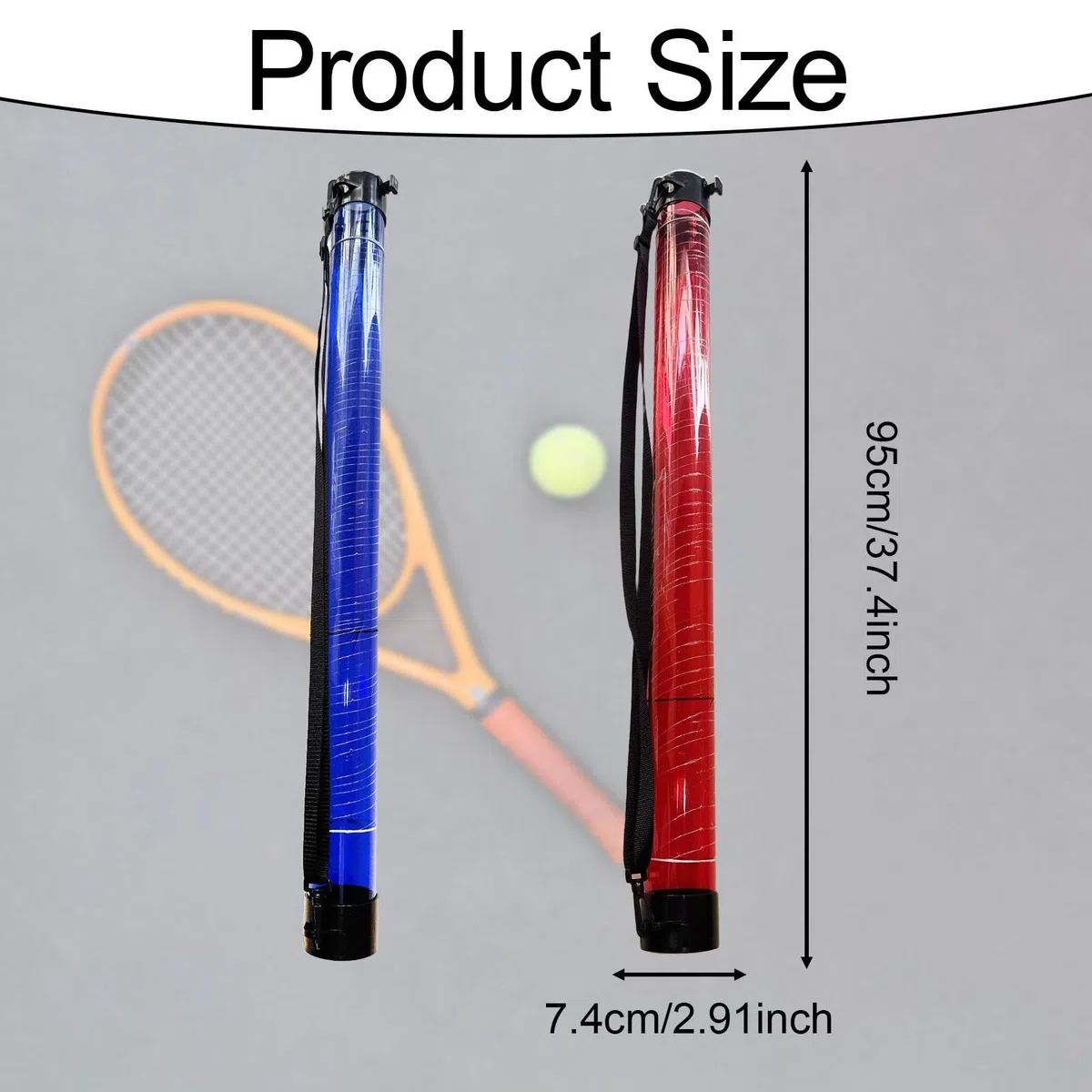 Raccogli Palline da Tennis, Tubo, Supporto Leggero E Portatile, Raccogli Palline da Pickleball per Allenamento in Club, Viaggi E attività All'aper