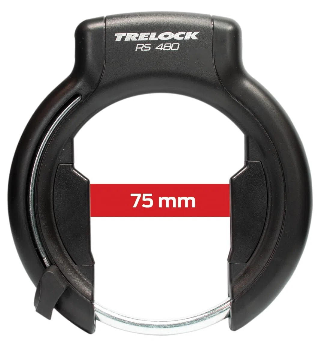TRELOCK Lucchetto telaio RS 480 AZ – Livello di sicurezza 13 – Catena da infilare compatibile – Adatto per e-bike – La chiave è sfoderabile