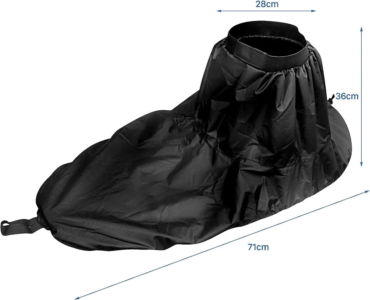 Gonna spray per kayak, universale, regolabile, in nylon, per surf, pozzetto, impermeabile, accessorio per sport acquatici