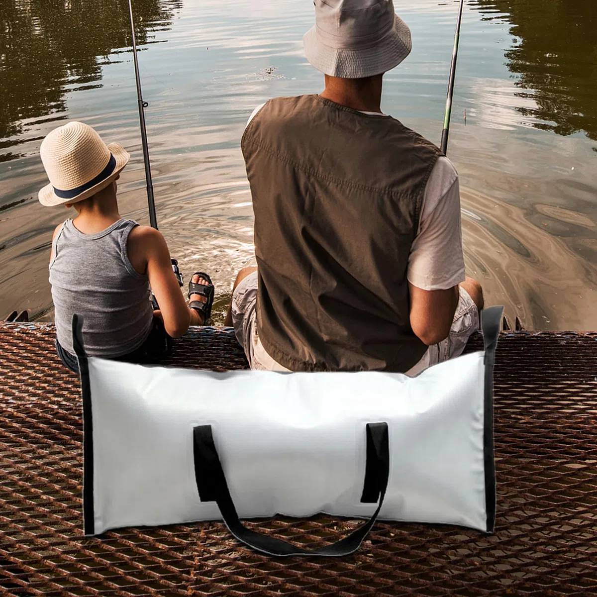 Borsa Termica Isolata Per Pesce Isolante, Compatto, Resistente E Di Grande | Zaino Portapescato da Pesca Per Campeggio, Spiaggia, Viaggi E Gite Di Pesca