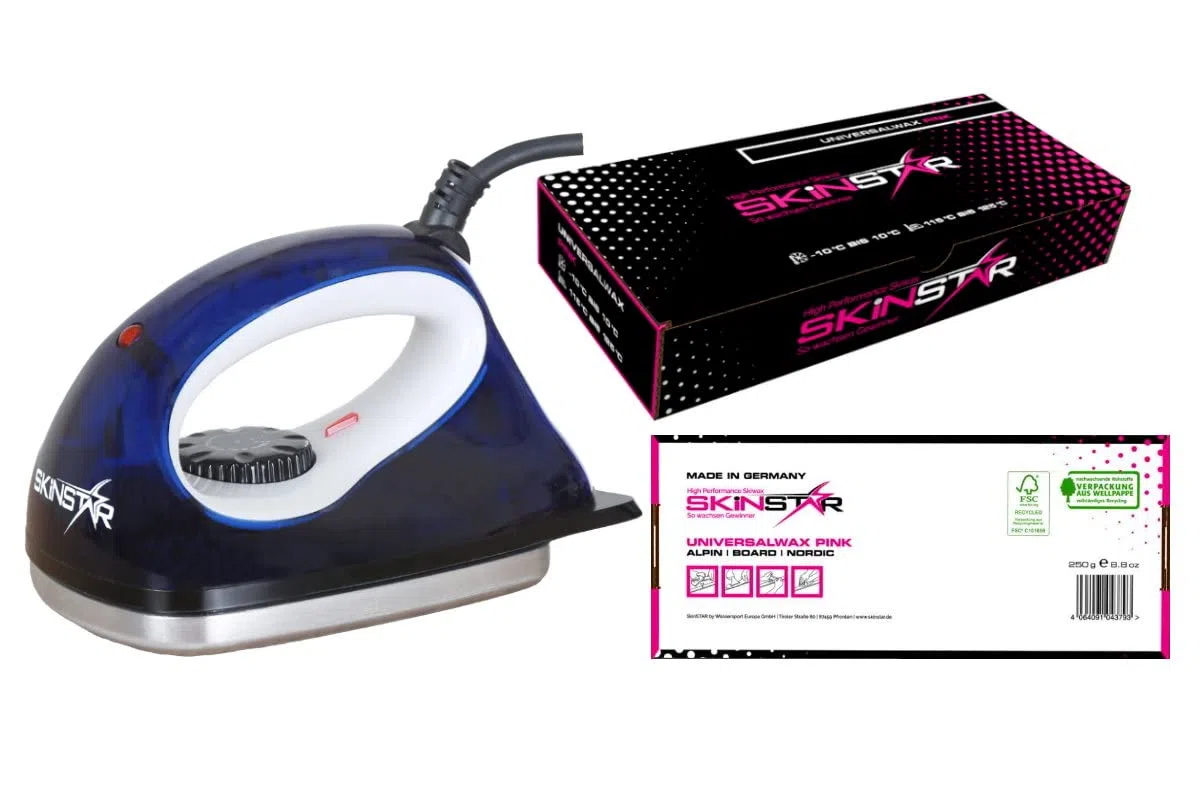 Skinstar Sciolina-Start Set 2-teilig con Ferro da Stiro Universale Cera All in One