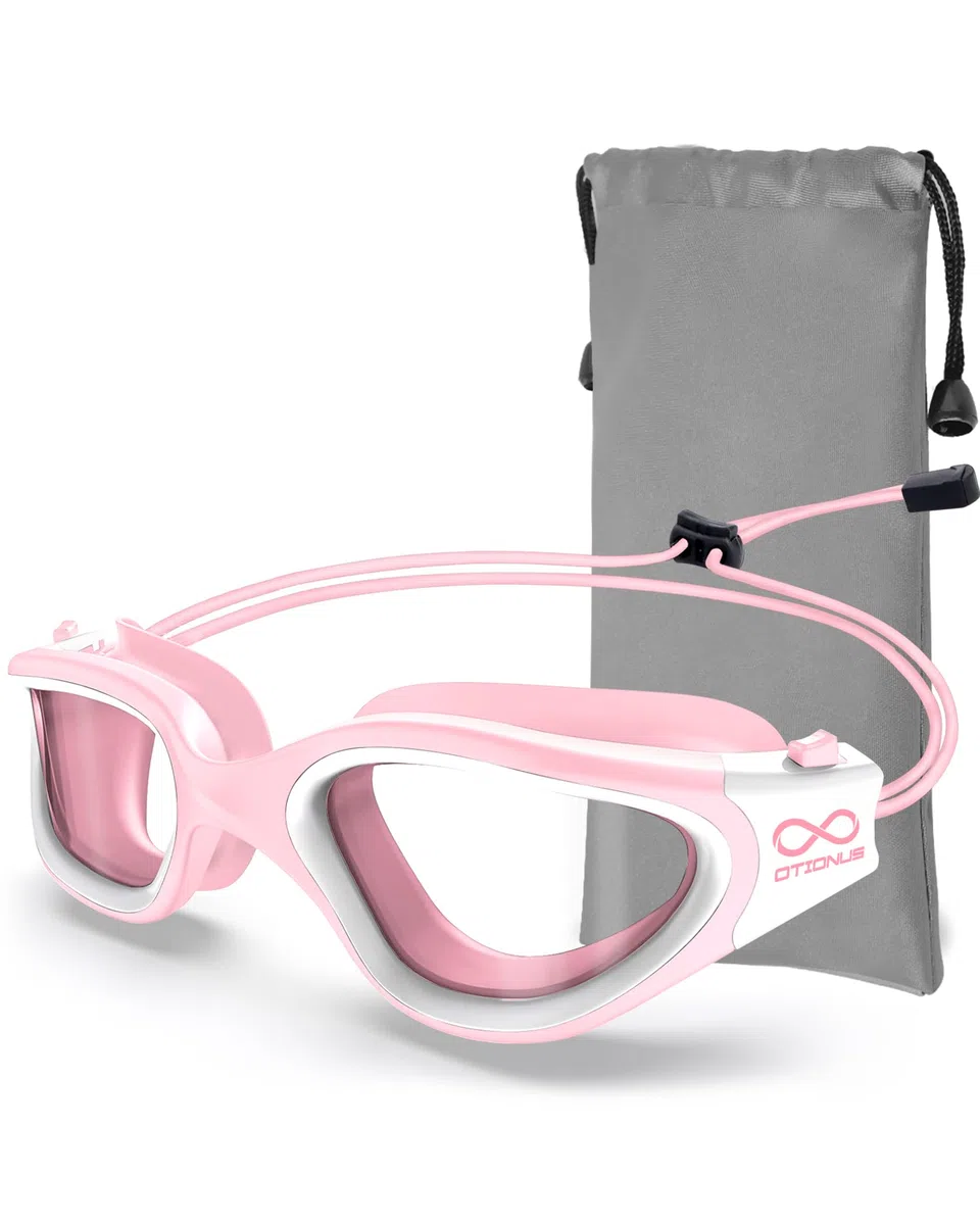 Occhialini da nuoto per adulti, uomini, donne, giovani, con cinghia elastica, senza tirare, anti appannamento, senza perdite, occhialini da piscina