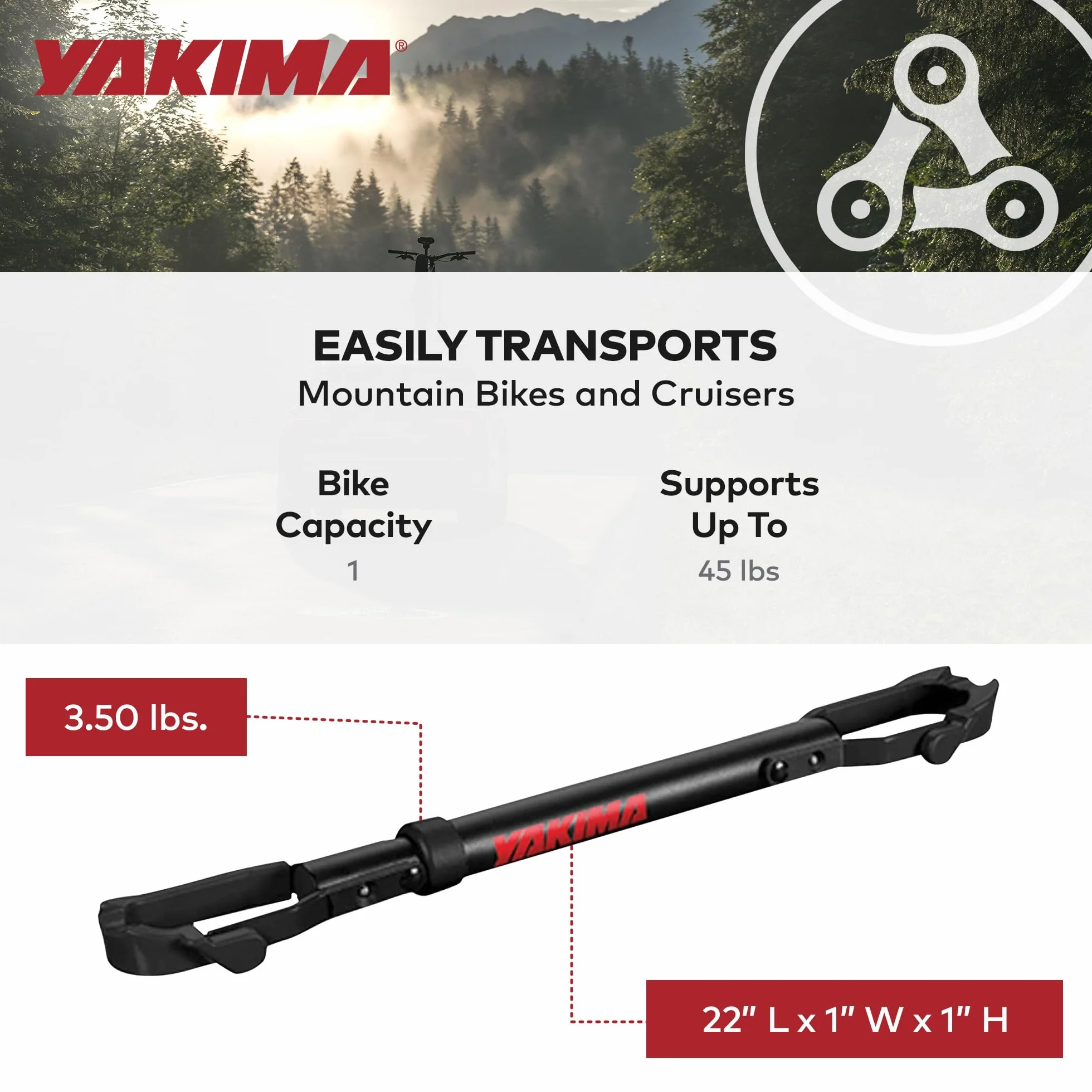 Whispbar Yakima Y8002531 Adattatore Tubetop per Bici Donna