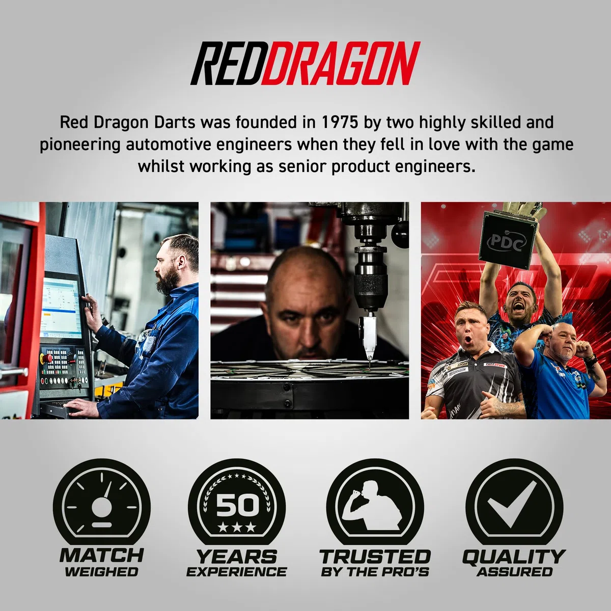 RED DRAGON Darts - Freccette professionali al 90% di tungsteno, Nitro Flite, volo/pozzo integrato, freccette e fusti, punta morbida da 18 g, freccette in acciaio da 20 g, 22 g, 23 g, 24 g e 25 g