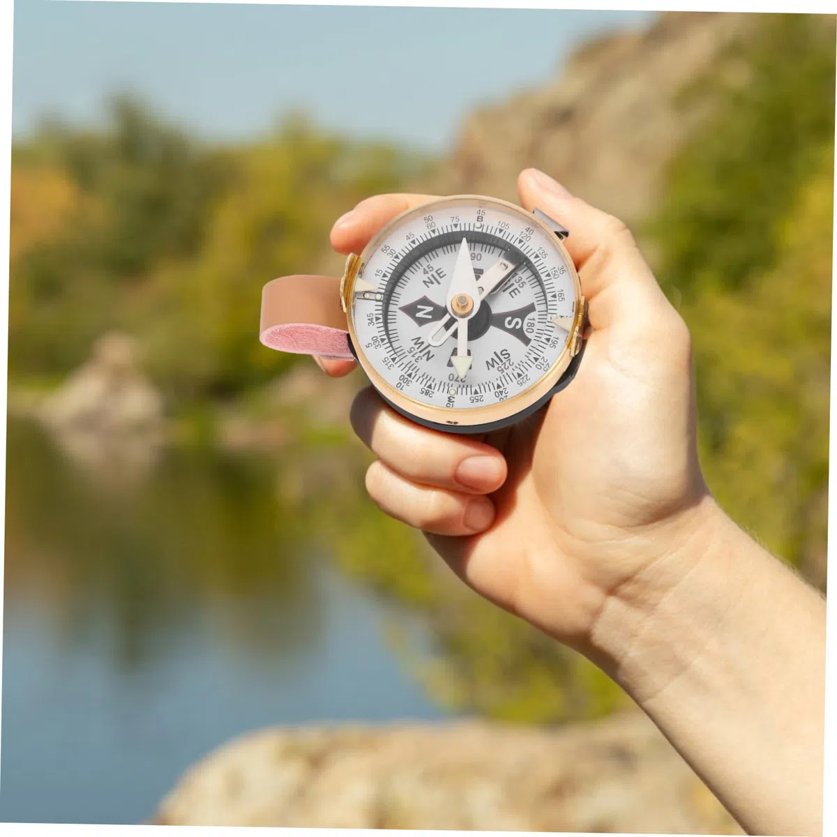 Yardwe orologio bussola orologio della bussola orientamento bussola tascabile attrezzatura da campeggio bussola marina bussola da escursionismo portatile fornitura campeggio Metallo