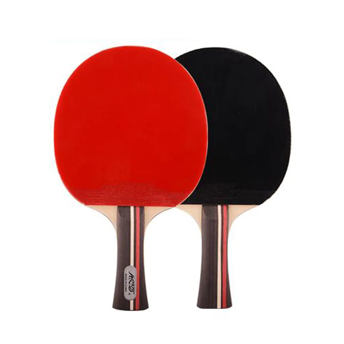 Racchette da Ping Pong, Set Sportivo for Principianti for attività in Famiglia, Scuola e Club Sportivo/Doppio(Long Handle)